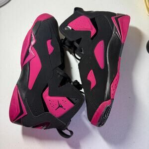 Nike Air Jordan True Flight GG Size 7Y  Fuchia/Black NEW ***BOX  CRUSHED***